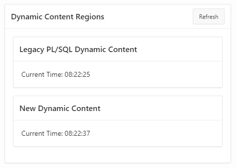 Dynamic Content Refresh