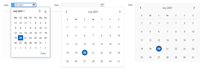 APEX Date Picker