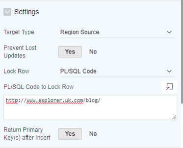 APEX interactive grid region source