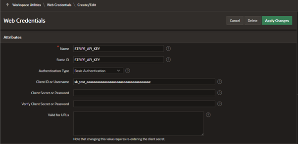 Adding Payments to Oracle APEX Using Stripe