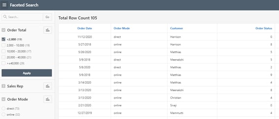 Batch Facet Changes