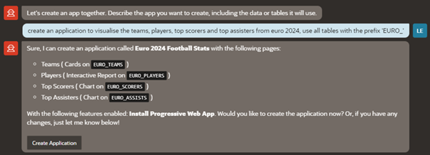 Building a Euro 2024 App with APEX and AI Assistance