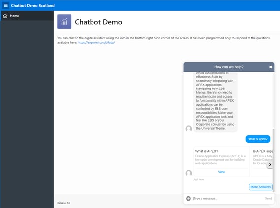 Chatbot demo