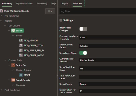 Edit Faceted Attributes