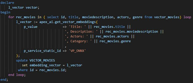Enhance User Experience with AI Vector Search in APEX