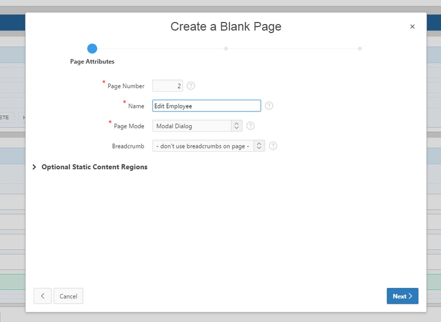 Creating a Modal Dialog