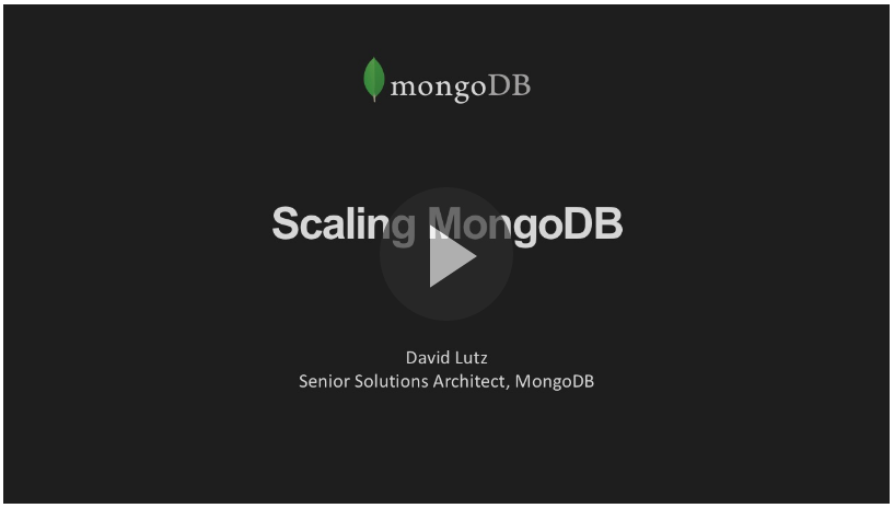 Scaling MongoDB