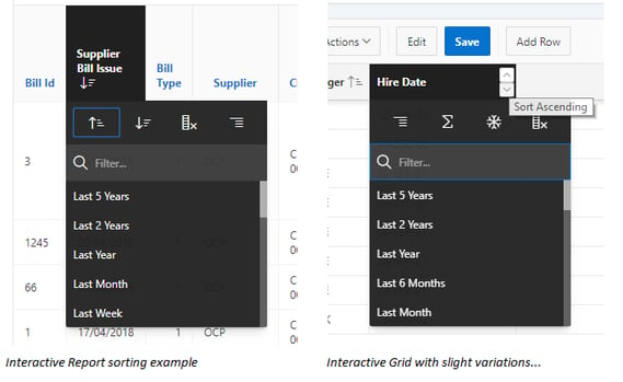 Interactive grids