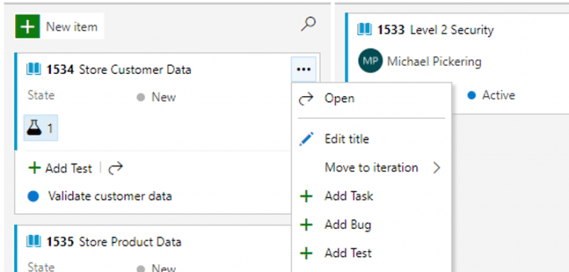 Microsoft Azure DevOps Boards Work Item View