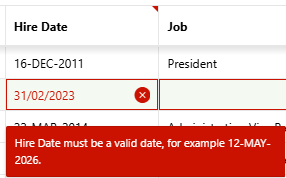 Oracle APEX Interactive Grid Validations