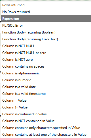 Oracle APEX Interactive Grid Validations