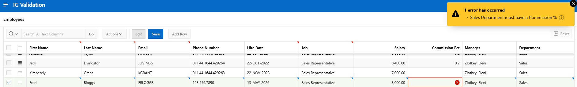 Oracle APEX Interactive Grid Validations