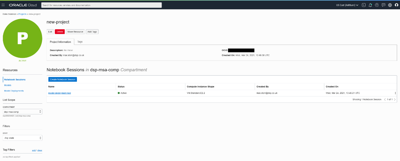 Model Deployment in OCI 1