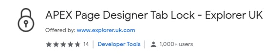 Tab lock chrome extension