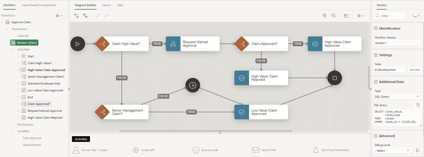 Using APEX Workflows