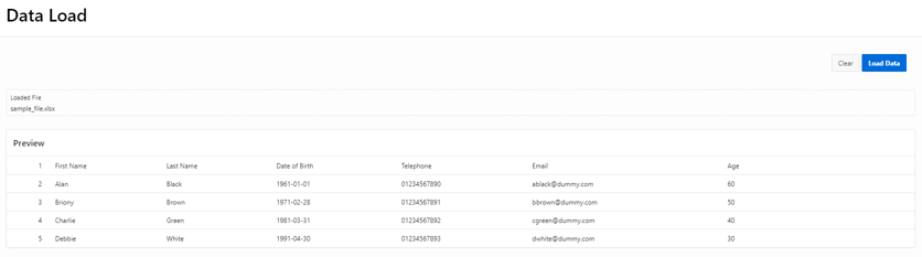 APEX 21.1 Application Data Loading